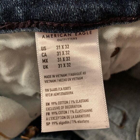 Men’s American Eagle Airflex Slim Distressed Denim Size 31 / 32 - Picture 11 of 13